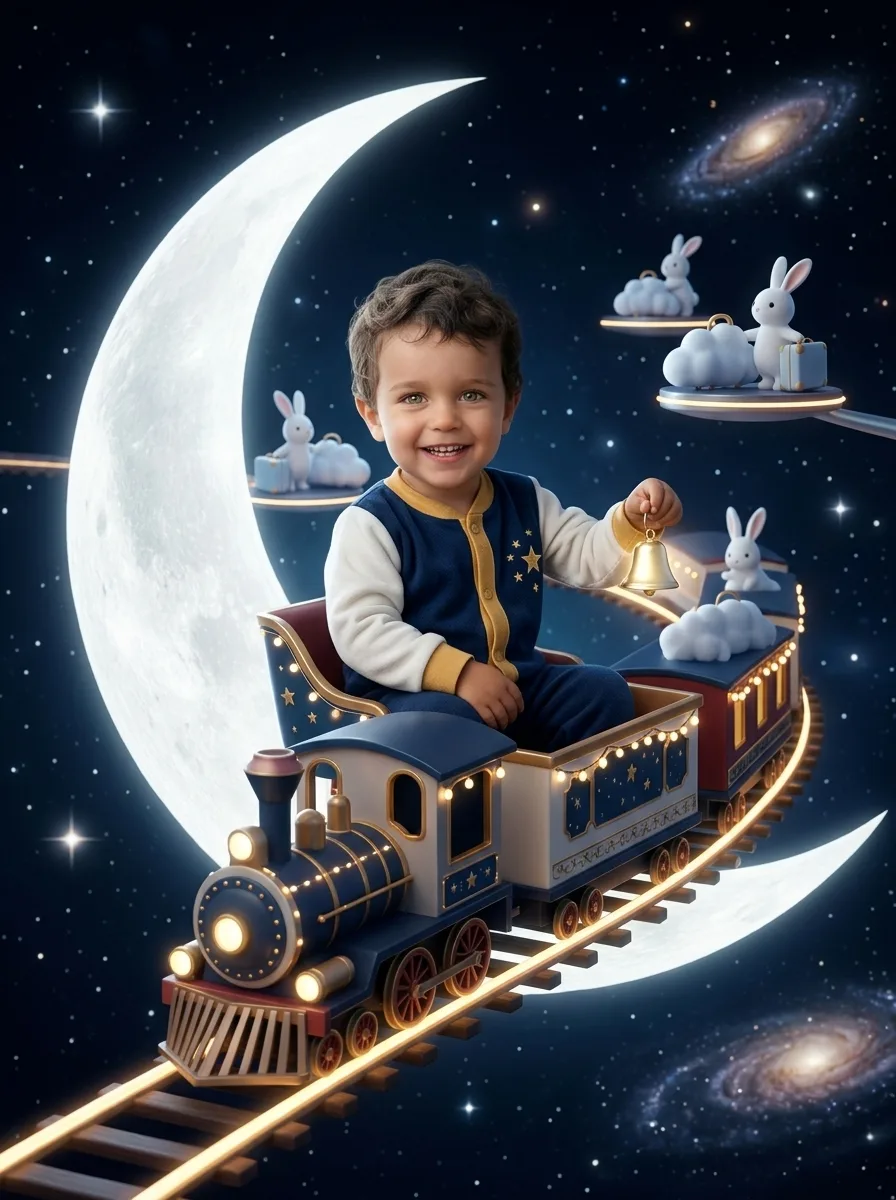 Ejemplo: retrato de Tren a la luna